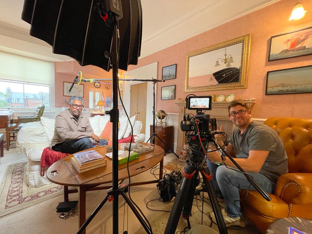 Chula Goonewardene filmed by Beguiled Productions for up-coming documentary on Addiction in the Music Industry