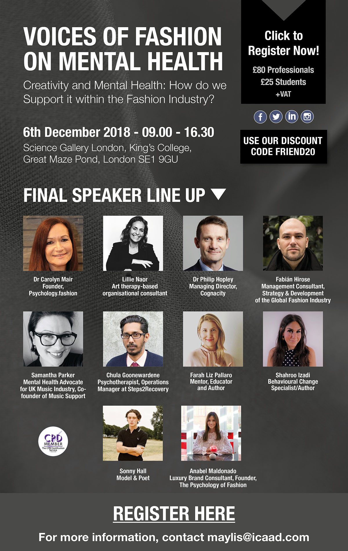 Voices of fashion on mental health